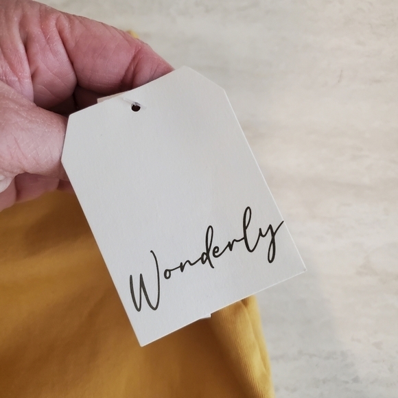 Wonderly Pull on Ankle Pants‎ Womens 8 Ginger Gold Yellow New Elastic Waist - Picture 4 of 11